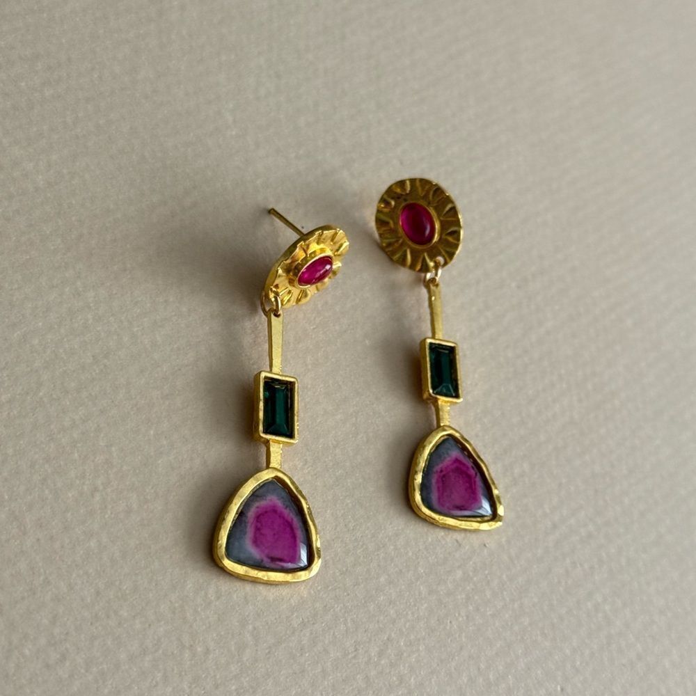 Boho Dangle Earrings S1293 - Picture 5 of 5